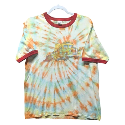 Camiseta Magic School Bus Tie Dye Ringer Mid 2010s Foto 1 de 4