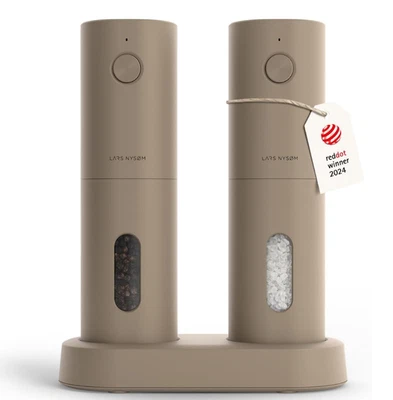 Juego de Molinillo Eléctrico de Sal y Pimienta LARS NYSØM I Molinillo Automático de Sal y Pimienta Foto 1 de 4