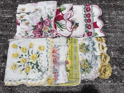 Lote de 10 pañuelos florales vintage Foto 1 de 4