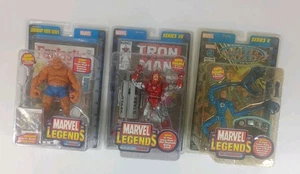 Lote de figuras de acción Iron Man Mister Fantastic The Thing de Marvel Legends - Imagen 1 de 9