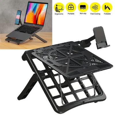 Adjustable Ergonomic Laptop Riser Foldable Portable Laptop Tablet Notebook Stand - Image 1 of 4
