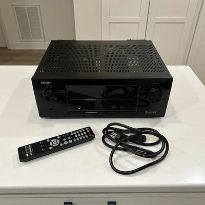 Denon AVR-X3100W 7.2 AV Receiver Bundle – Tested – HDMI FM Bluetooth – Remote - Image 1 of 4