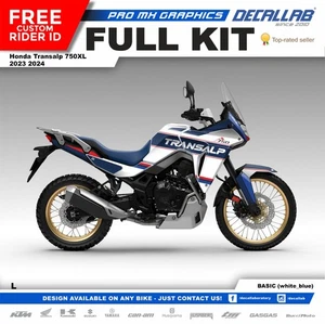 Honda Transalp 750 XL 2023 2024 Super Durable Graphics Set Decal Kit Decallab - Picture 1 of 6