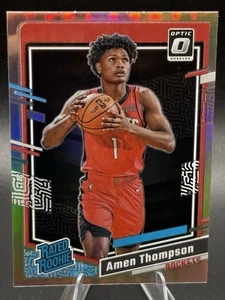 2023-24 Panini Donruss Optic Amen Thompson #229 Rated Rookie Holo - Houston - Picture 1 of 2