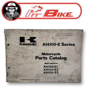 Genuine KAWASAKI KH100-E Series E1 E2 E3 Spare Parts List Catalog Manual - Picture 1 of 10