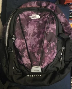 Used North Face Wasatch Backpack Purple Read Disc - Picture 1 of 8