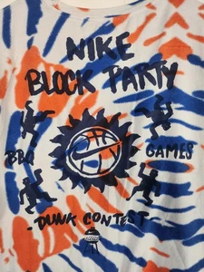 Nike Block Party All Over Orange Blue Knicks Mets Broncos T Shirt Extra Large XL - Picture 1 of 5
