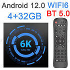Smart 6K UHD TV Box 4GB+64GB Android 12.0 T95-X 5G WIFI6 Media Player BT5.0 USB
