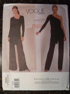 Vogue 2064 Donna Karan New York Designer Original 2001 Pattern 6/8/10 Uncut - Picture 1 of 3