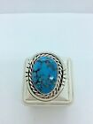 Estate Sterling Silver Darlene Thomas D.C. Signed Turquoise Ring Native American