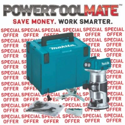 MAKITA DRT50ZJ 18V LXT BRUSHLESS CORDLESS ROUTER BODY ONLY IN MAKPAC CASE - Image 1 of 2