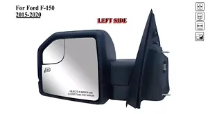Driver Left Side Door Mirror Power with Lamp Manual Folding for 15-20 Ford F-150 - Picture 1 of 9