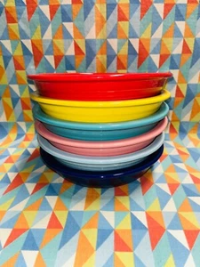 NEW FIESTA SET OF 6 INDIVIDUAL MIXED COLOR PASTA BOWL 8.25" 32oz Fiestaware - Picture 1 of 6