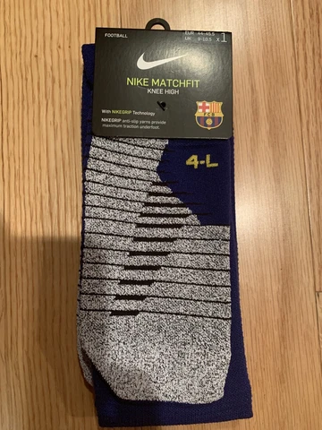 Nike Home Over-the-Calf Socks FC Barcelona Match 2019 Sz 10-11.5 US BNwT Cover