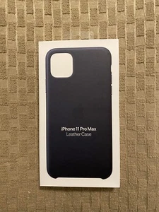Original Genuine Apple Leather Case Cover For iPhone 11 Pro Max - Midnight Blue - Photo 1 sur 3