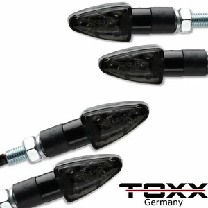 ToXx LED Miniluz Microblinker Intermitente Moto Negro 4 Piezas E-Marca De Prueba - Imagen 1 de 6
