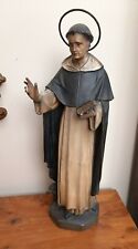 19thC Religious Statue Mayer Munich St Roch Patron Saint of Dogs 