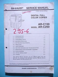 Service manual for Sharp AR-C150/AR-C250, original - Picture 1 of 1