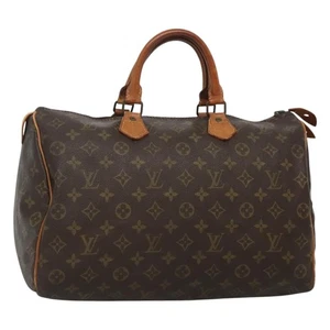 LOUIS VUITTON Monogram Speedy 35 Hand Bag M41524 LV Auth BD2224 - Picture 1 of 22