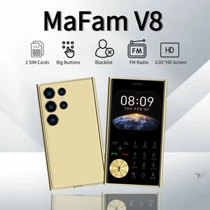 Mini Card Phones 2.0" HD Display Dual SIM Small Pocket Cellphone Speed Dial - Picture 1 of 16