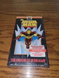 Iron Man The Origin of Iron Man Vintage VHS 1997 Marvel Comics New - Picture 1 of 6