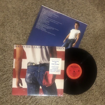BRUCE SPRINGSTEEN - BORN IN THE U.S.A., LP, 1984, IN SHRINK W/ HYPE STICKER, NM - Image 1 of 4