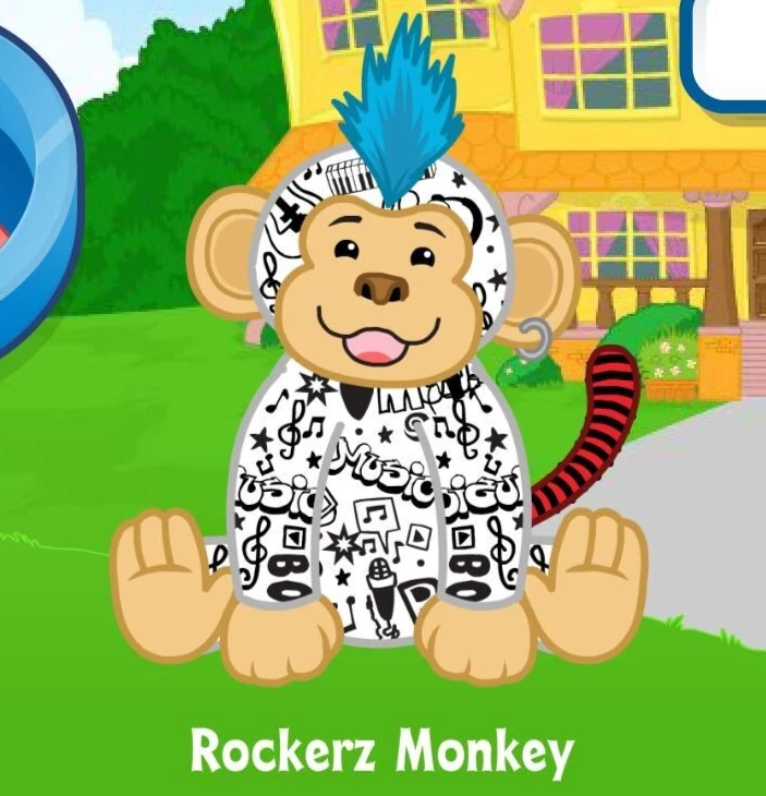 Webkinz Classic Rockerz Monkey Pet Code Only - Image 1 of 1