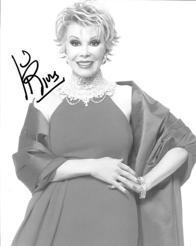 Comedian JOAN RIVERS Signed Autographed 8x10 Photo COA! FASHION POLICE! ACTRESS Cover