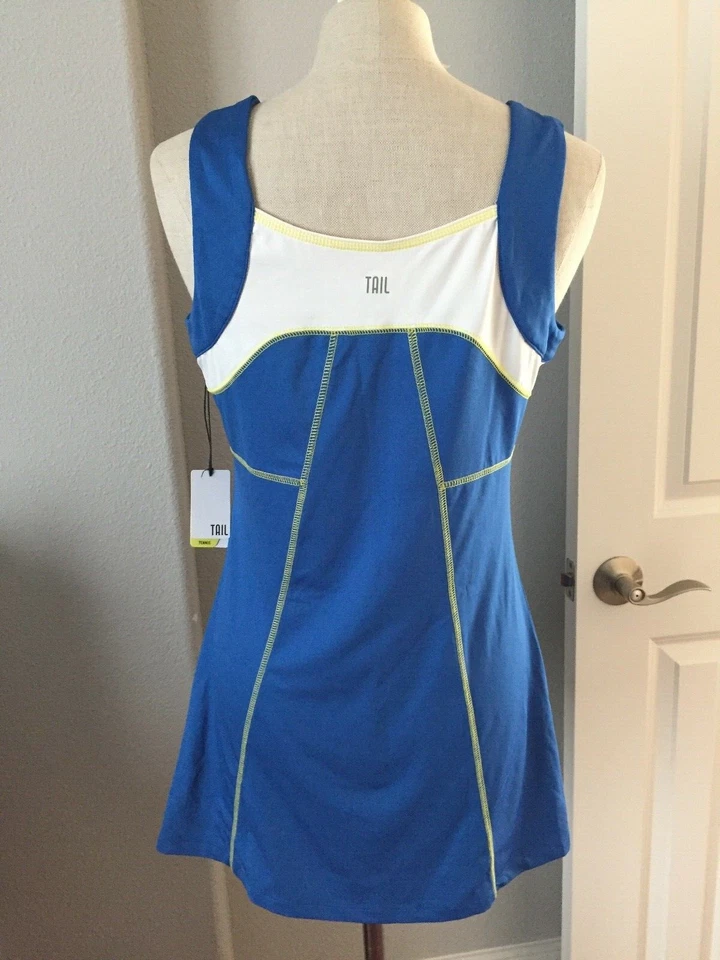 NUEVO TAIL Mujer Tenis UVSPF Ropa Activa Vestido Náutico Elástico DRYFIT 36" Pecho Foto 1 de 4