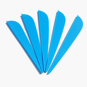 50pcs 3" 4"Archery Rubber Arrow Vanes Fletches Feather Fletching DIY Bow Hunting