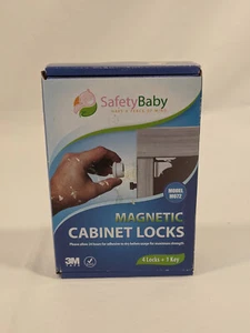 Child Safety Magnetic Cabinet Locks 4 + 1 key - Safety Baby Brand - Picture 1 of 5