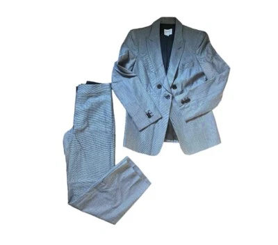 Conjunto de traje de dos piezas gris para mujer ARMANI COLLEZIONI (ablazer y pantalones) Foto 1 de 4