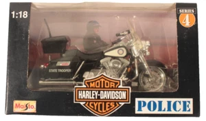 Harley Davidson Florida Highway Patrol Maisto 1:18 Diecast Motorcycle Series 4 - Picture 1 of 3