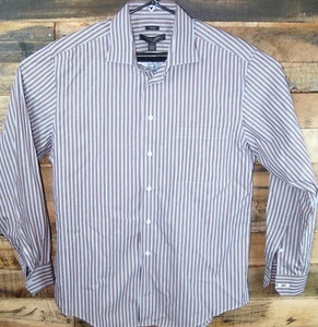 Pronto Uomo NON-IRON Men's Large Long Sleeve Button Front Shirt #KC034 - Picture 1 of 5
