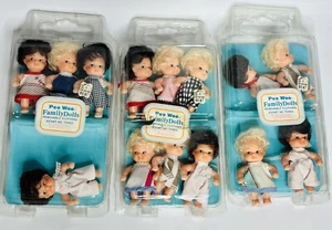 Pee Wee Baby Dolls Lot 4 Inch Removable Clothing by Uneeda #70460 VTG IOB NIB - Picture 1 of 7