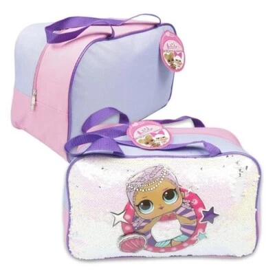L.O.L Surprise Girls Duffle Bag Sequins Carry on Sleep Over Gym Travel Gift 17" - Image 1 of 4