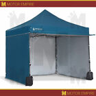 10'x10' Blue Folding Canopy Instant Shelter Tent Heavy Duty Pop Up Easy Setup
