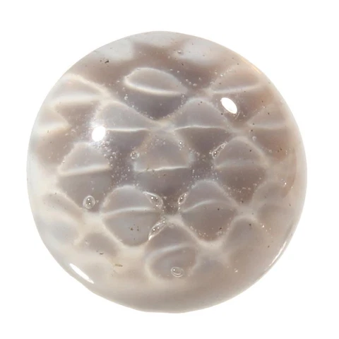 Victorian antique Czech geometric satin lampwork art glass button 15mm Cover