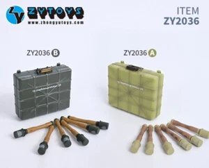 ZY2036 1/6 Scale Grenades+ Case Model for 12'' Figure WW2 German Soldier - Picture 1 of 27