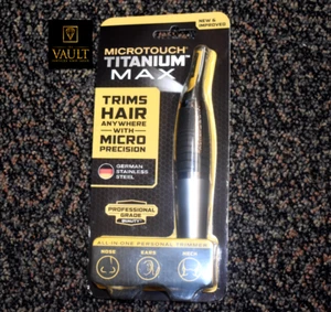 Micro Touch Titanium MAX Todo en Uno Recortador Personal Nariz Orejas Cuello Nuevo Mejorado - Imagen 1 de 5