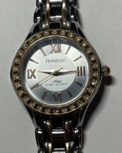Armitron Now Silver Rose Gold Bracelet Band Watch Unused Needs Battery - Picture 1 of 3