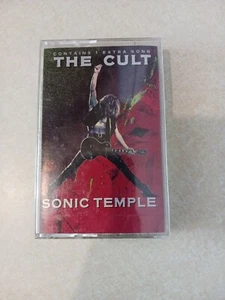 THE CULT SONIC TEMPLE Cassette Tape OG 1989 80s Hard Rock Rare Bonus track - Picture 1 of 5