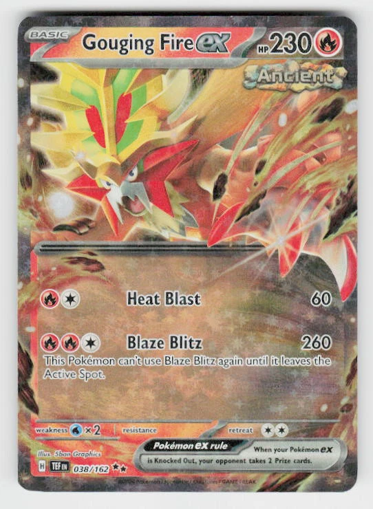 SV05: Temporal Forces #038/162 Gouging Fire ex - Image 1 of 2