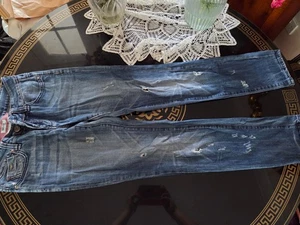 Sexy girl womens blue skinny jeans size 10 uk - Picture 1 of 6