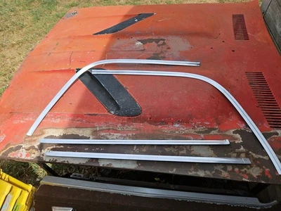 1971 72 DODGE CHARGER B BODY MOPAR REAR WINDOW TRIM SET Stainless EXCELLENT  - Image 1 of 4