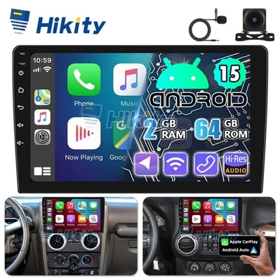 10" 2+64GB CarPlay Android 15 Radio Für Jeep Wrangler JK 2007-2018 GPS RDS Navi - Bild 1 von 4