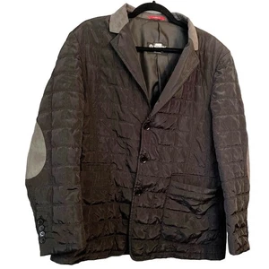 Akademiks, Men's 42 *Short* Tailored Quilted Jacket with Suede Elbow Patches - Picture 1 of 7