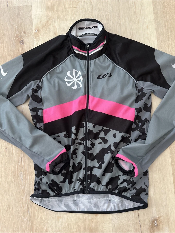 Chaqueta de ciclismo Garneau Nike para mujer rosa negro gris Foto 1 de 4