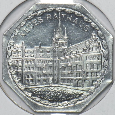 Alemania 1940 ~70 20 Pfening Strassenbahn, ficha de autobús de Baviera 296442 envío combinado Foto 1 de 2