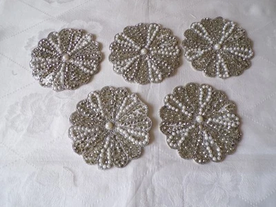 5 APPLICATIONS ANCIENNES PERLES - Photo 1/3